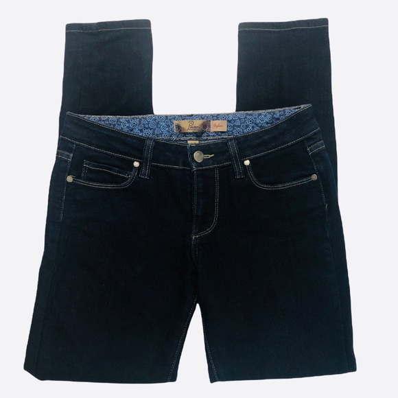 EUC Paige Skyline Skinny Jeans Dark Wash Size 27 - Picture 8 of 11